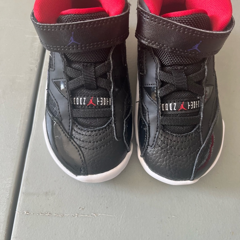 Kids Black and Red Shoes